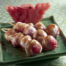Asian Honey Soy Glazed Watermelon Balls