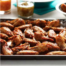 Broiled Chicken Wings with Two Sauces