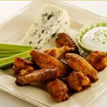 Buffalo Wings with Blue Cheese Dipping Sauce