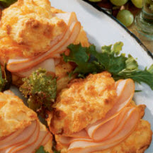 Cheddar Scones with Smoked Turkey