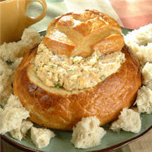 Green Chile Bread Bowl Fondue