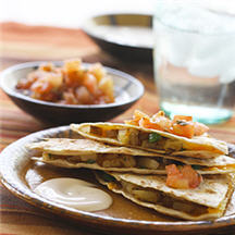 Spicy Potato Quesadillas
