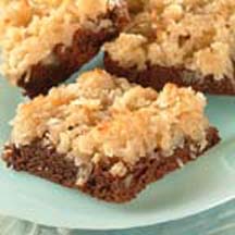 Brownies with Broiled Coconut Frosting
