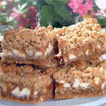 Oatmeal Caramel White Chip Bars