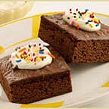 Sour Cream Cappuccino Brownies with Mascarpone Topping