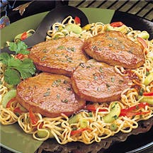 Asian Beef Steaks & Noodles