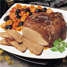 Beef Brisket with Savory Carrots & Prunes