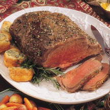 Beef Rib Roast with Yorkshire Puddings