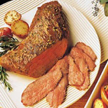 Beef Tri-Tip with Rosemary-Garlic Vegetables