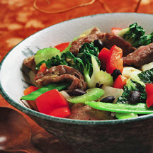 Beef with Black Beans and Vegetables