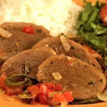 View recipe for Lengua En Salsa De Tomate Y Rajas (Braised Beef Tongue). Lengua En Salsa De Tomate Y Rajas (Braised Beef Tongue)