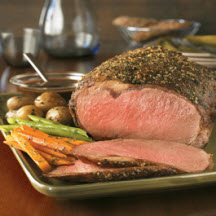 Classic Beef Roast with Herb-Shallot Sauce