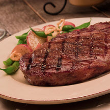 "Cowboy" Steaks with Steamed Guinness French Onion Beans