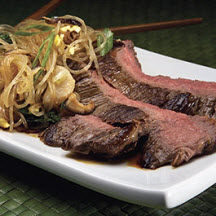Flank Steak with Asian Noodles