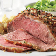 Herb-Topped Beef Roast with Roasted Cauliflower