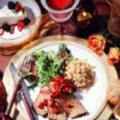 Roasted Sirloin with Cranberry-Jalapeno Salsa