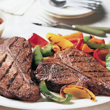 Spicy Five-Pepper T-Bone Steaks