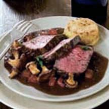 Whole Roasted Beef Sirloin with Chasseur Sauce