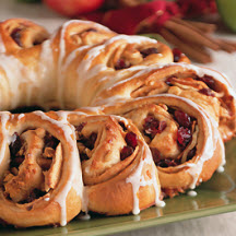 Apple Cranberry Tea Ring