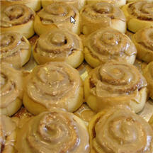 Caramel Glazed Cinnamon Rolls