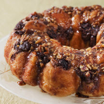 Cranberry Raisinets Pull Apart Bread