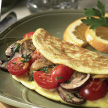 Cherry Tomato and Portabella Omelet