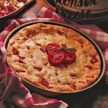 Crustless Breakfast Ham and Cheese Pie