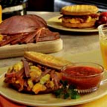 Maple Ham Waffle Sandwich