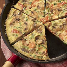 Mushroom and Smoked Salmon Frittata
