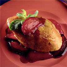 Plum Upside-Down Baked French Toast