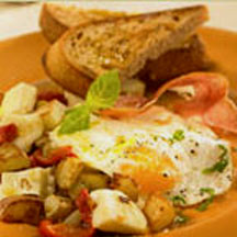 View recipe for Rustic Eggs with Serrano Ham, Piquillo Peppers and Mozzarella. Rustic Eggs with Serrano Ham, Piquillo Peppers and Mozzarella