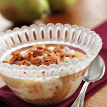 Sautéed Pears with Vanilla Yogurt and Honey Peanuts