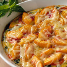 Spinach Peach Frittata