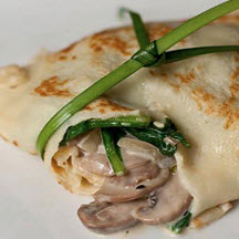 Swedish Pancakes with Mushrooms
