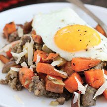 Sweet Potato and Maple Sausage Skillet