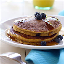 Whole-Wheat Pumpkin Blueberry Pancakes