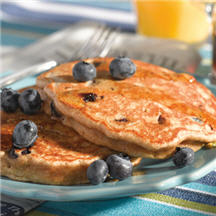 Whole Wheat Blueberry Pancakes