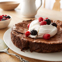 Berry-Berry Brownie Torte