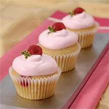 Meyer Lemon and Raspberry Cupcakes