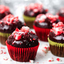 Mini Peppermint Cupcakes