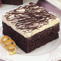 One-Bowl Chocolate Cake with Easy Orange Frosting