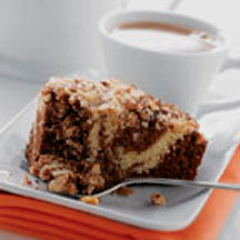 Sour Cream Coffee Cake with Chocolate Mocha Swirl