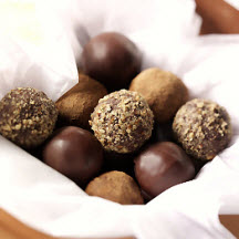 Bittersweet Chocolate Truffles with Parmesan