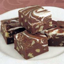 Marshmallow Marble-Top Fudge