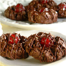 Chocolate-Cherry Thumbprints