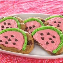 Chocolate Chip Watermelon Cookies