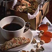 Dried Apricot Pistacho Biscotti