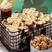 Pistachio Shamrock Cookies