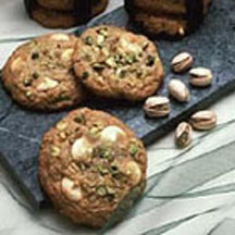 View the recipe for Pistachio White Chocolate Chunk Cookies. Pistachio White Chocolate Chunk Cookies