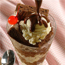 Quick Brownie Sundae